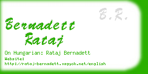 bernadett rataj business card